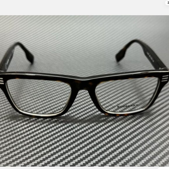 Burberry Dark Men's 53mm Havana Eyeglasses - Picture 2 of 4